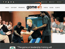 Tablet Screenshot of gameonnation.com